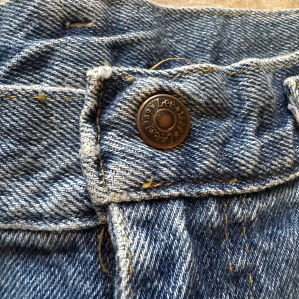 Vintage 80s Lee High Rise Mom Jeans Size 2 4 Light Wash USA Made - Picture 6 of 7